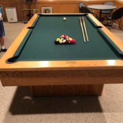 Olhausen Pool Table 8’ Oak
