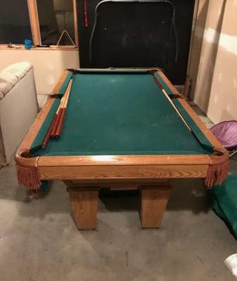 8ft Brunswick Pool Table (SOLD)